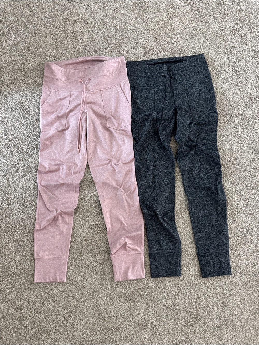Old Navy High Rise CozeCore Leggings, Joggers, Women’s Size M, Pink and Grey